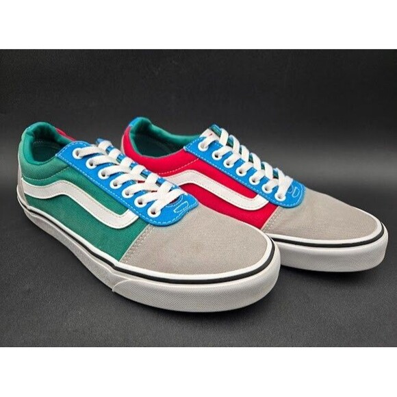Vans Shoes Mens Size 10 Rally Drizzle Colorblock Low Top Sneakers Ward - Picture 3 of 9